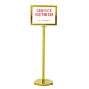 Panneau d'affichage type Voiturier  Format A3 Laiton