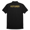 POLO NOIR VOITURIER BRODERIE OR