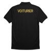 POLO NOIR VOITURIER BRODERIE OR