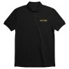 POLO NOIR VOITURIER BRODERIE OR