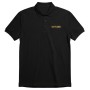 POLO NOIR VOITURIER BRODERIE OR