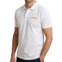 POLO BLANC VOITURIER BRODERIE OR