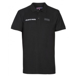 POLO NOIR SECURITE PRIVEE AVEC FENETRE NUB