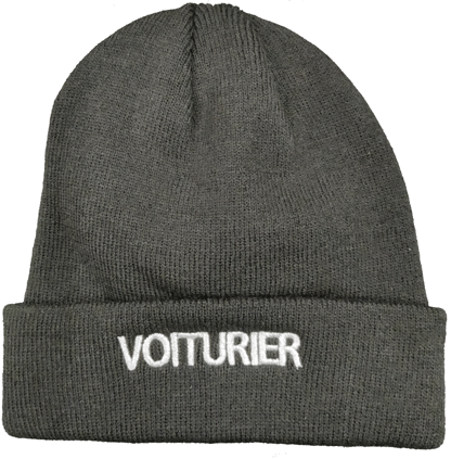Bonnet Acrylique brode VOITURIER argent